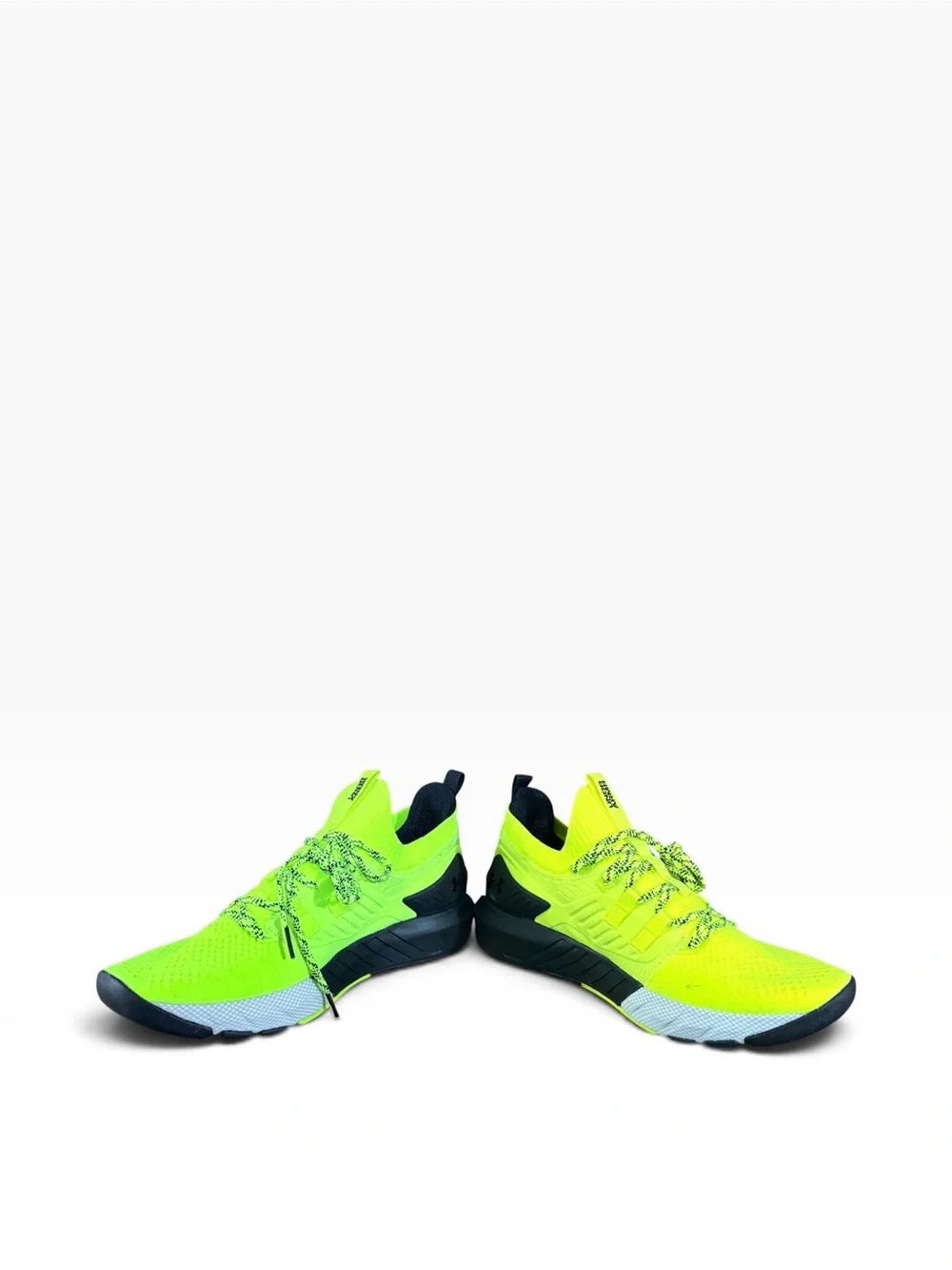 Under Armour Men’s Neon Yellow & Black Athletic Running Shoes